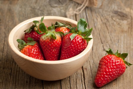 Strawberry facial mask